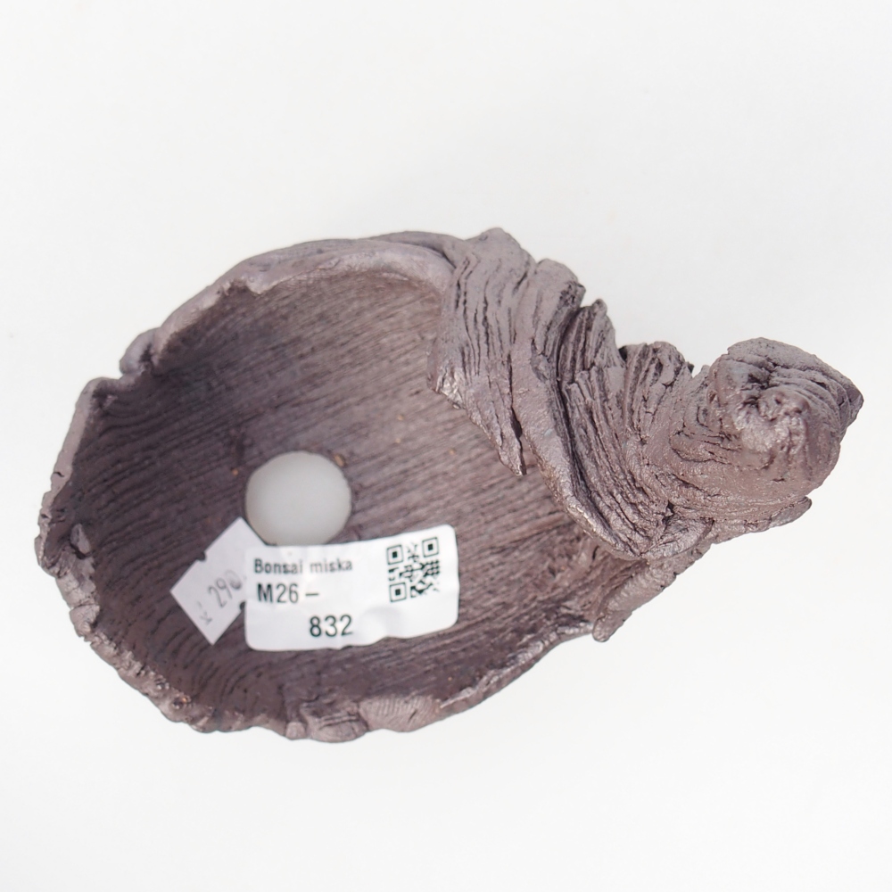 Muszla ceramiczna 10 x 8 x 13,5 cm, kolor metaliczny