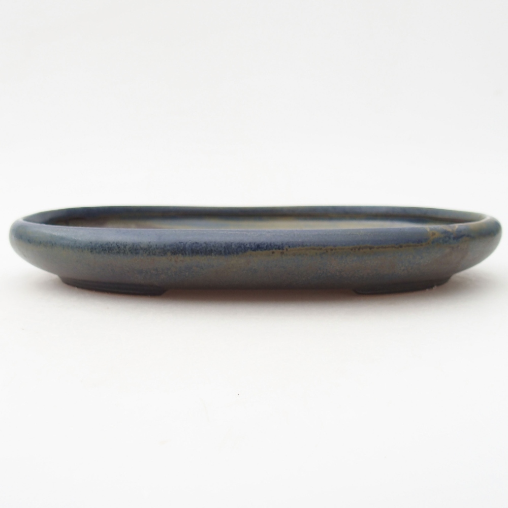 Ceramiczna miska bonsai 22,5 x 17 x 3 cm, kolor niebieski