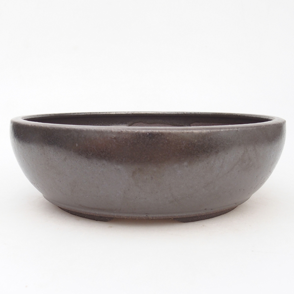 Ceramiczna miska do bonsai 20 x 20 x 6,5 cm, kolor metaliczny