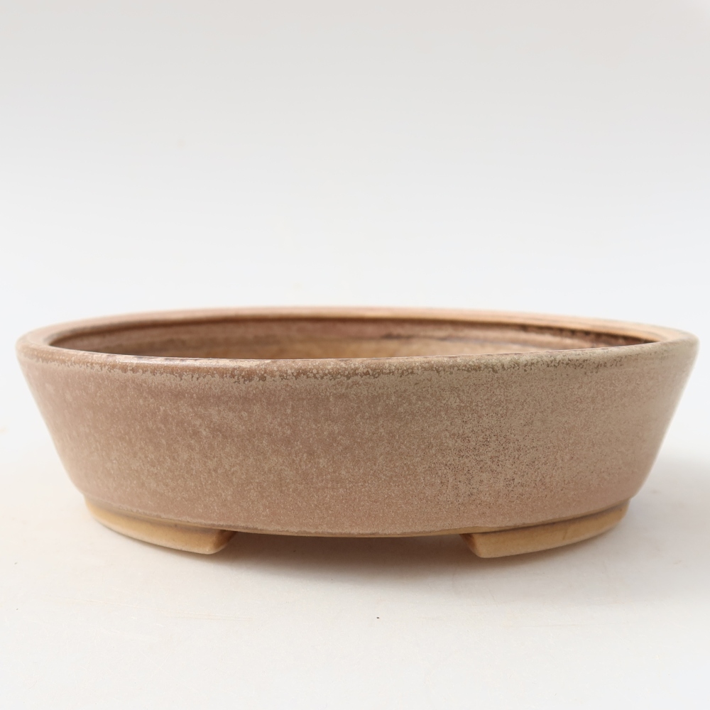 Ceramiczna miska do bonsai 15 x 14 x 4 cm, kolor różowy