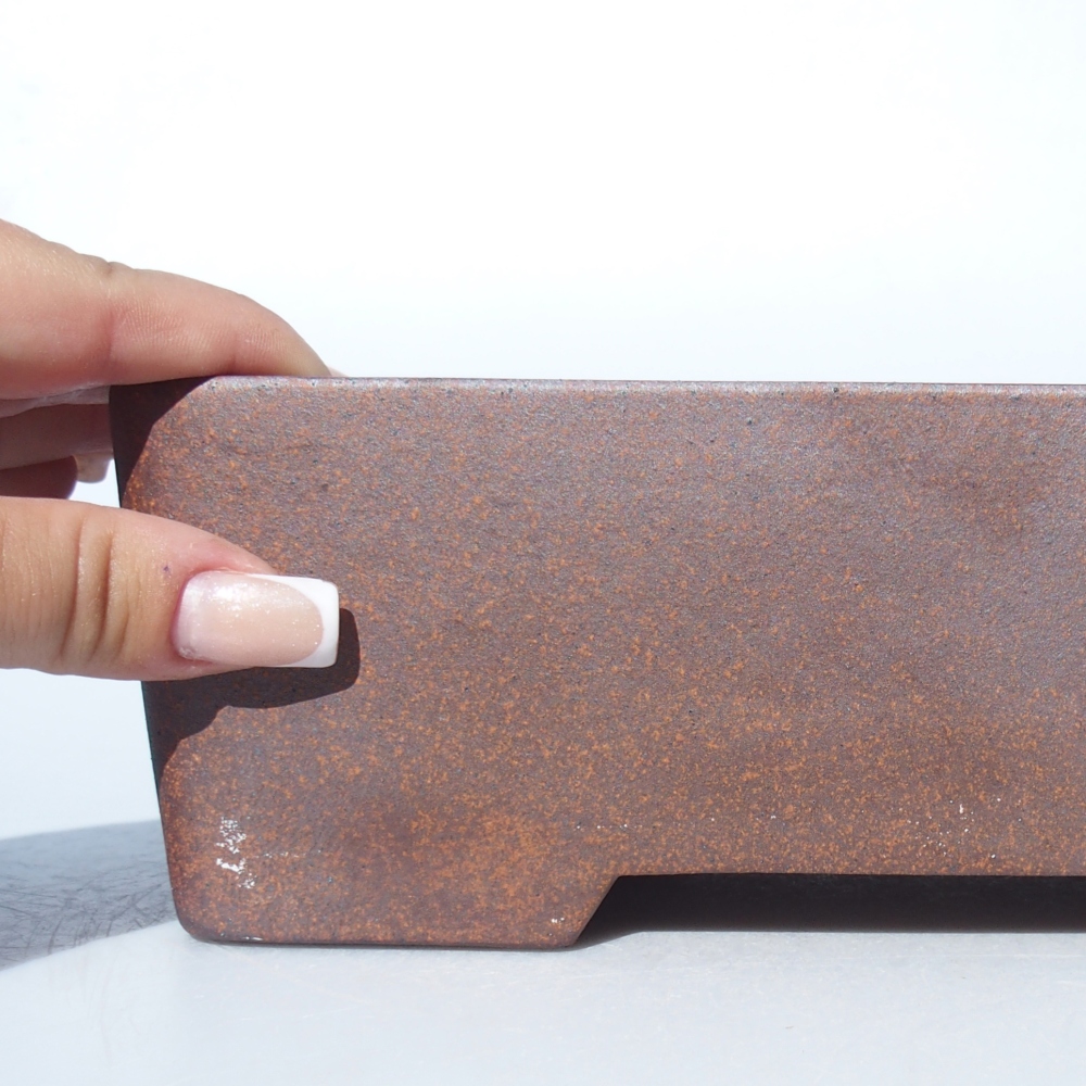 Miska 23 x 14 x 7 cm brązowa