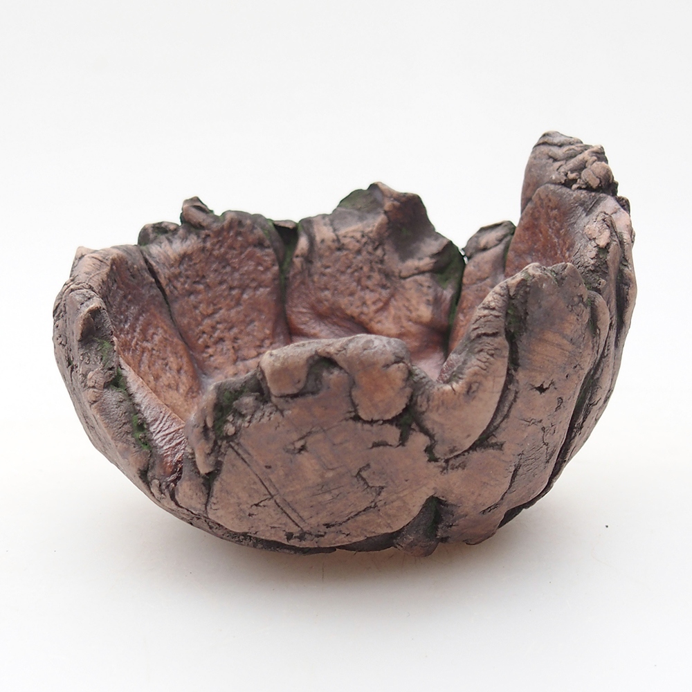 Ceramiczna muszla 8,5 x 6 x 6,5 cm, kolor zielony