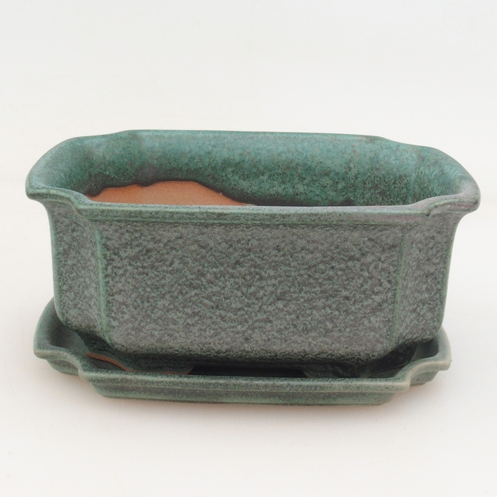 Bonsai bowl + spodek H01 - zielony