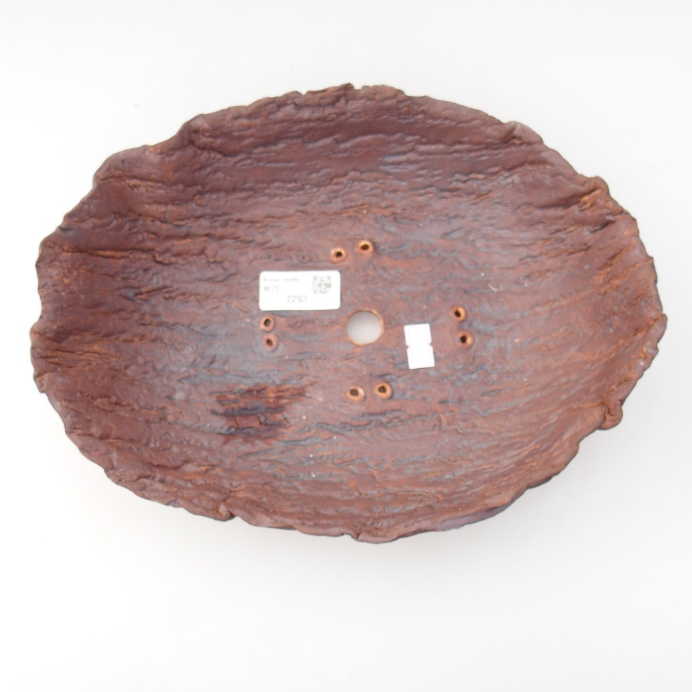 Ceramiczna muszla 28 x 21,5 x 8,5 cm, kolor brązowy