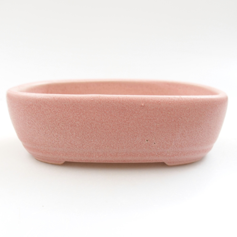 Ceramiczna miska bonsai 13 x 9 x 4 cm, kolor różowy