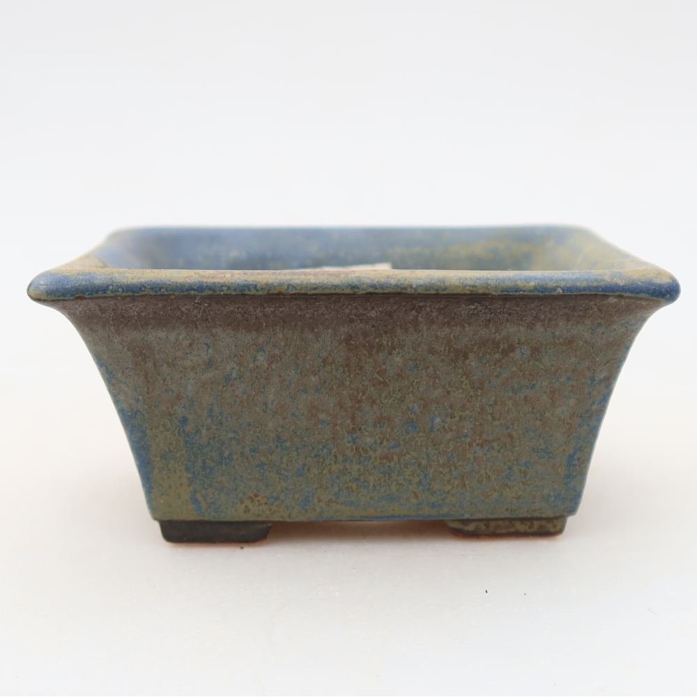 Ceramiczna miseczka do bonsai 8,5 x 6 x 4 cm, kolor niebieski