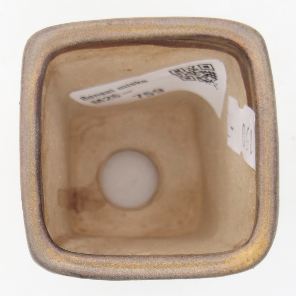 Ceramiczna miska do bonsai 5 x 5 x 6,5 cm, brązowa