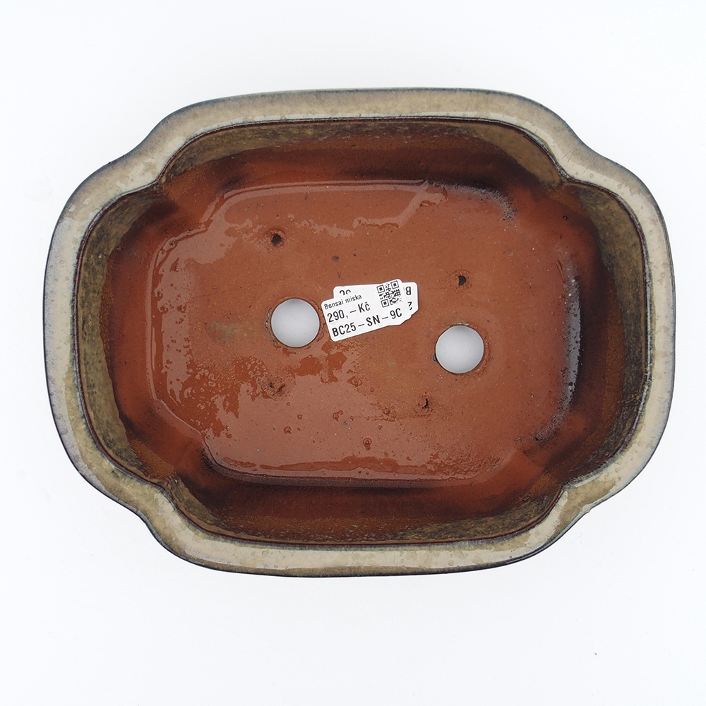 Miska 26 x 20 x 8,5 cm szaro-beżowa