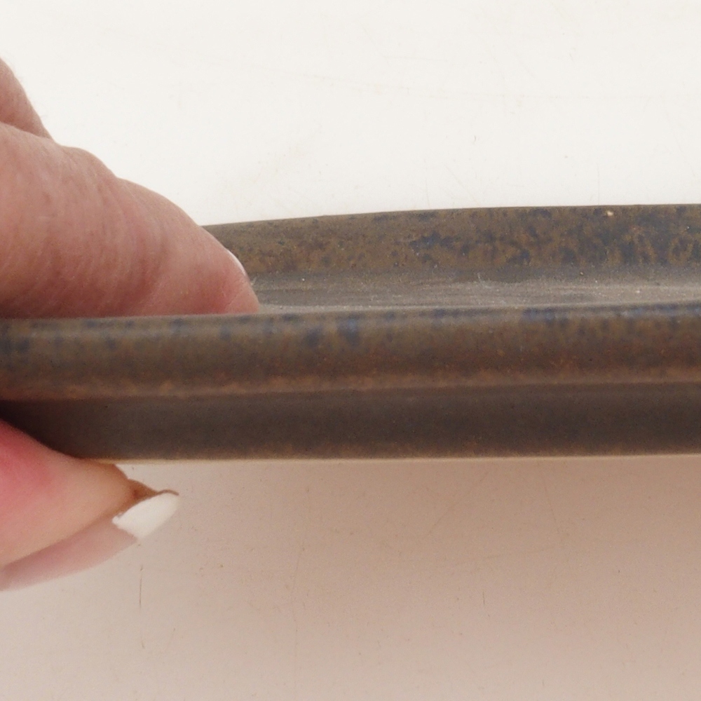 Spodek ceramiczny H50 - 18 x 13 x 1 cm - niebieski