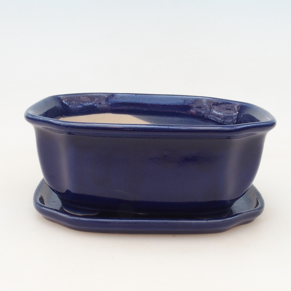 Bonsai bowl + spodek H31 - niebieski