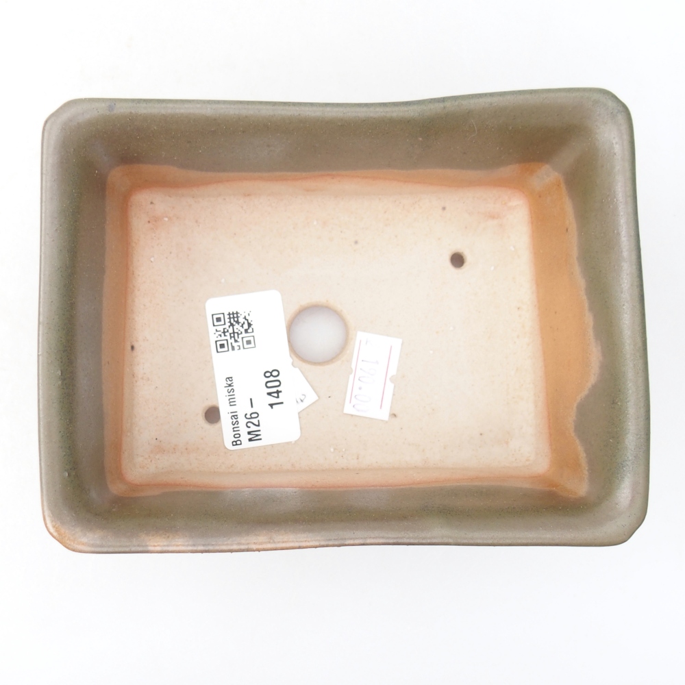 Ceramiczna miska do bonsai 13,5 x 10 x 5,5 cm, brązowa