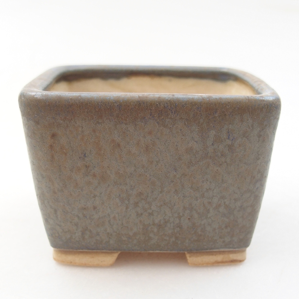Ceramiczna miska bonsai 6 x 6 x 4,5 cm, kolor niebieski