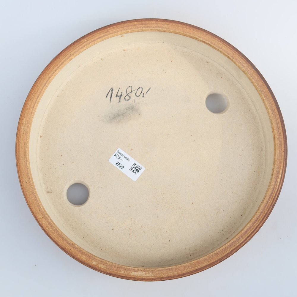 Ceramiczna miska  29,5 x 29,5 x 5,5 cm, kolor brązowy