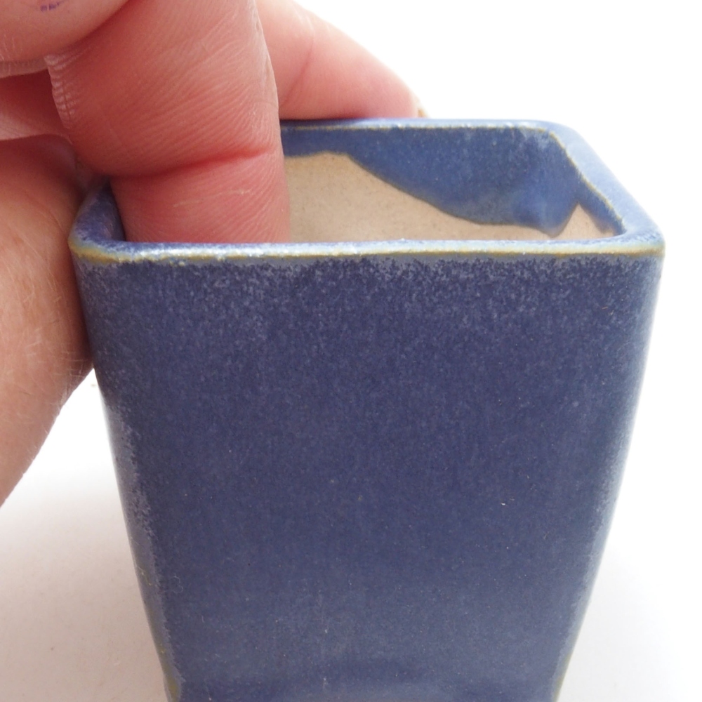 Mini miska bonsai 4,5 x 4,5 x 4,5 cm, kolor niebieski