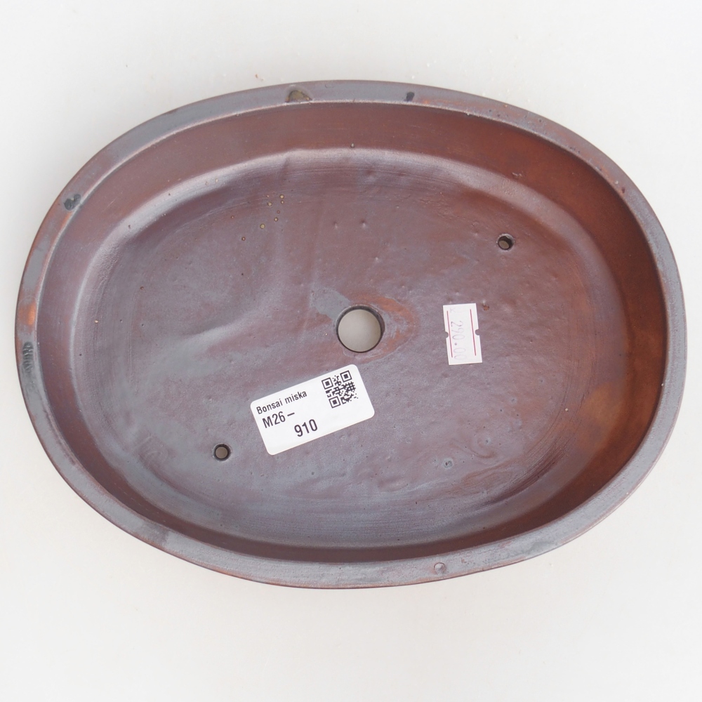 Ceramiczna miska do bonsai 22 x 17 x 4 cm, kolor metaliczny