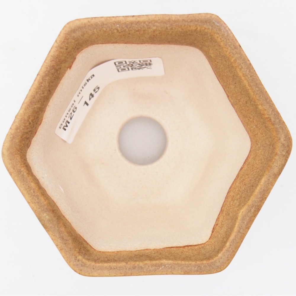 Mini miska do bonsai 7,5 x 6,5 x 5 cm, brązowa