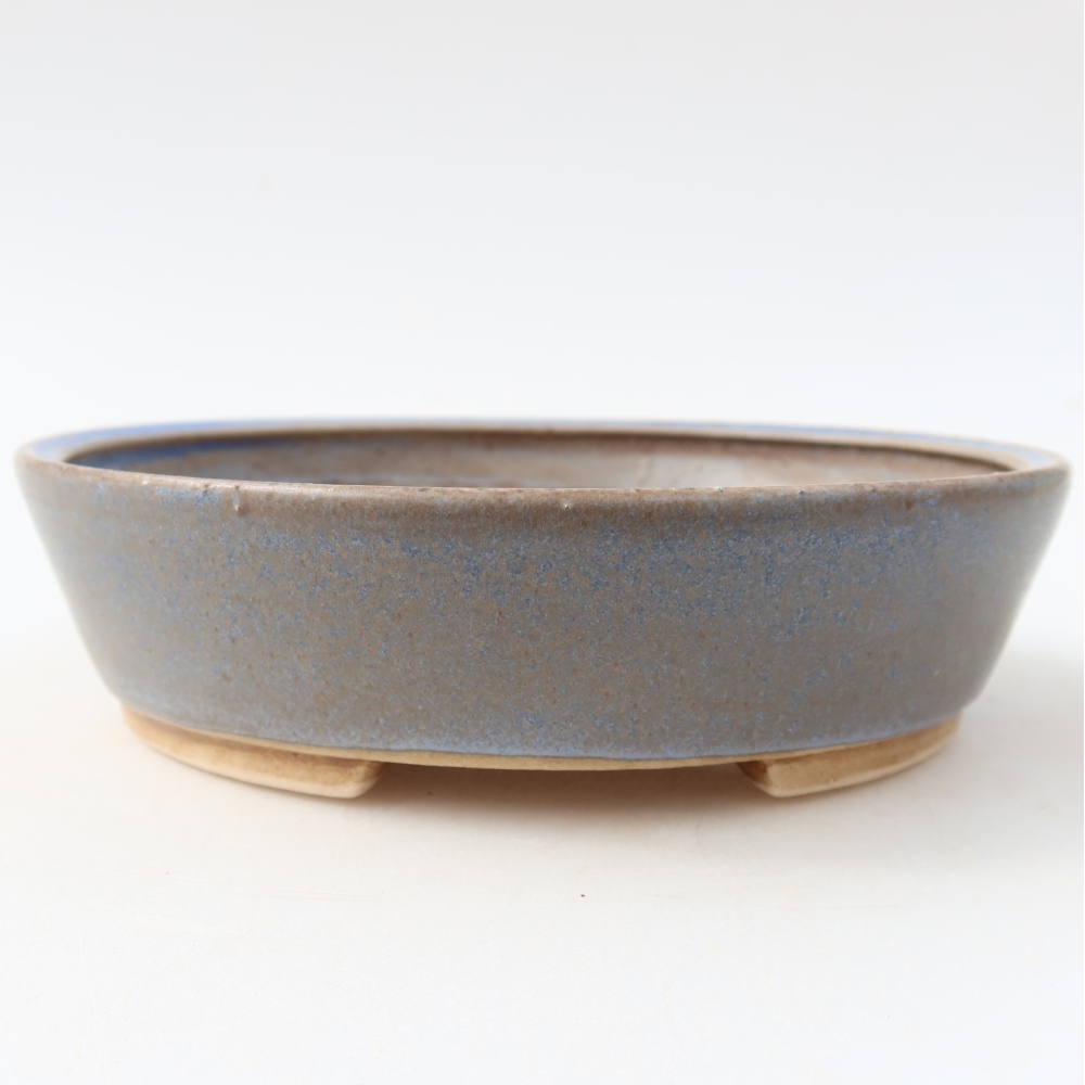 Ceramiczna miska do bonsai 15 x 14 x 4 cm, kolor niebieski
