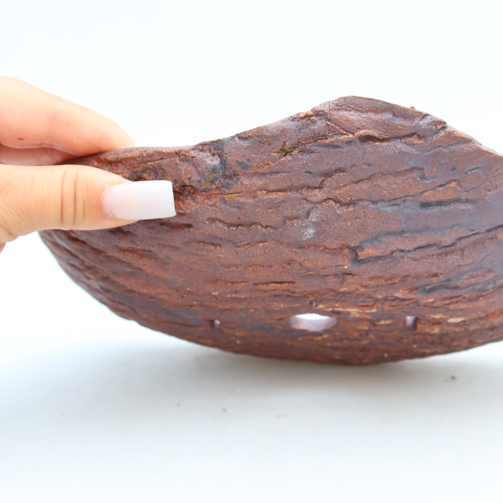 Ceramiczna miska  27 x 18,5 x 5 cm, kolor brązowy