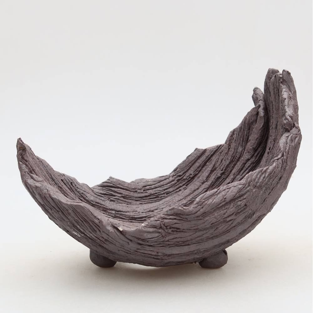 Ceramiczna skorupa  14,5 x 11 x 12 cm, kolor brązowy