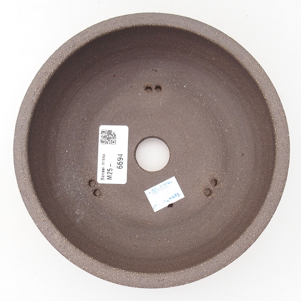 Ceramiczna miska do bonsai 16,5 x 16,5 x 6 cm, brązowa