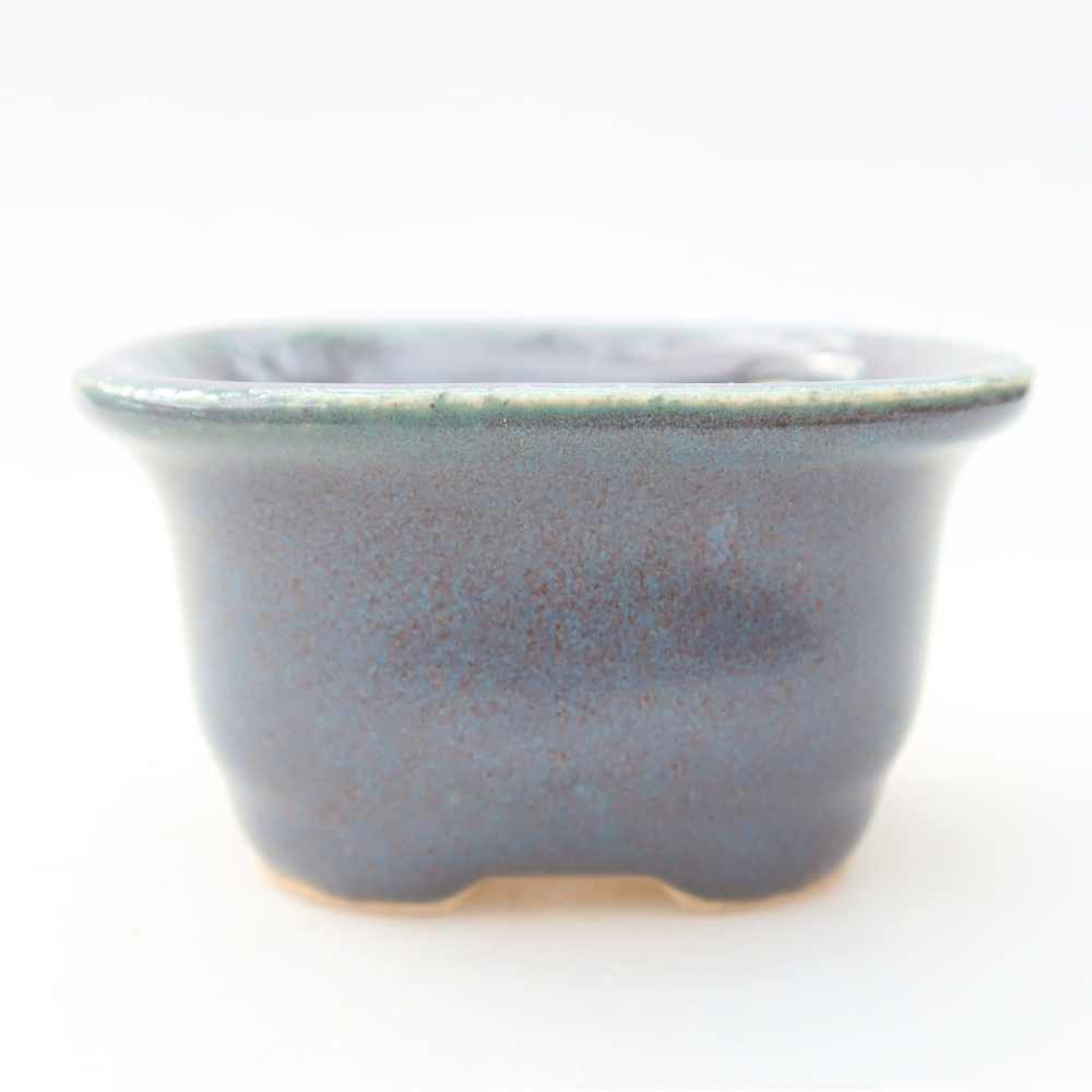 Ceramiczna miseczka do bonsai 6 x 5 x 3 cm, kolor szary