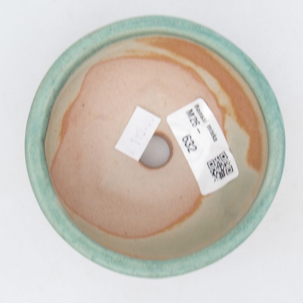 Ceramiczna miska do bonsai 9,5 x 9,5 x 5 cm, zielona