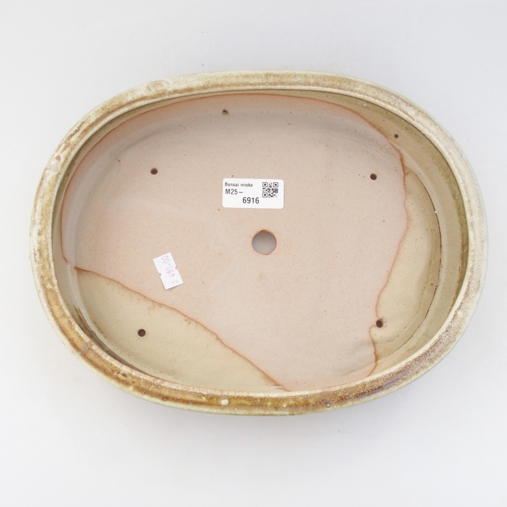 Ceramiczna miska na bonsai 27 x 21 x 5 cm, zielona