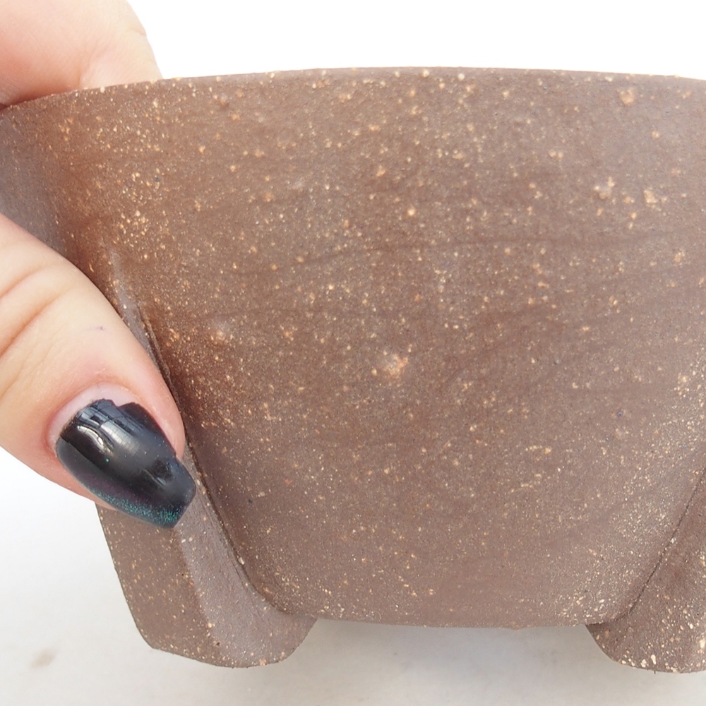 Ceramiczna miska do bonsai 13,5 x 13,5 x 6,5 cm, brązowa