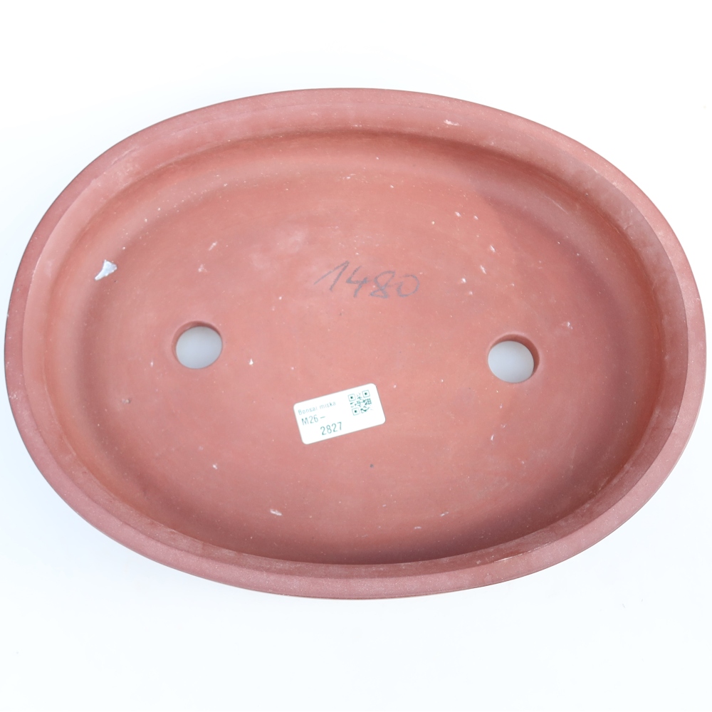 Ceramiczna miska  31 x 23,5 x 5,5 cm, kolor ceglasty