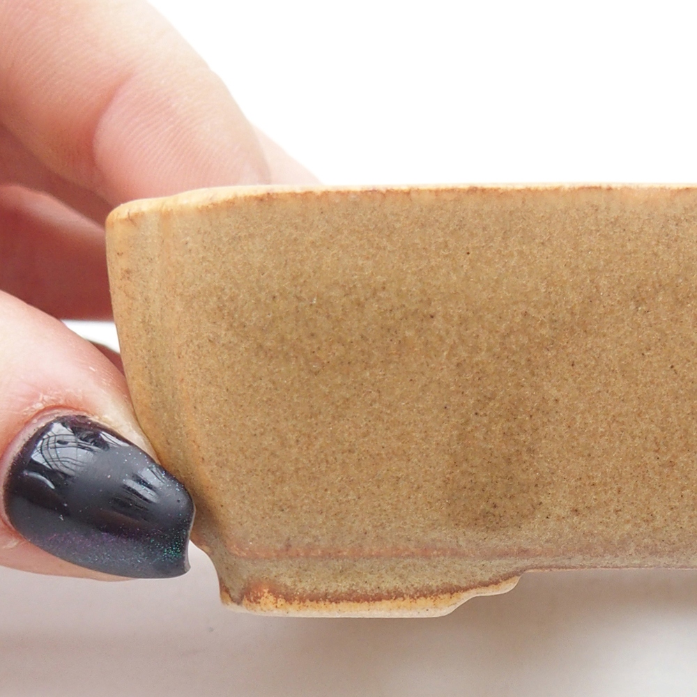 Mini miska do bonsai 8,5 x 7,5 x 3 cm, brązowa