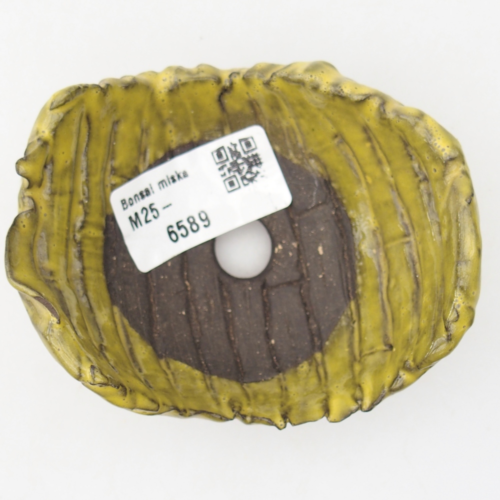 Muszla ceramiczna 9 x 8 x 5 cm, żółta