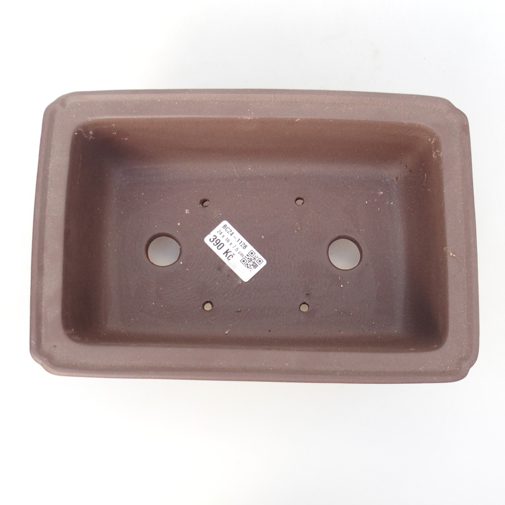 Miska 15 x 15 x 9 cm brązowa