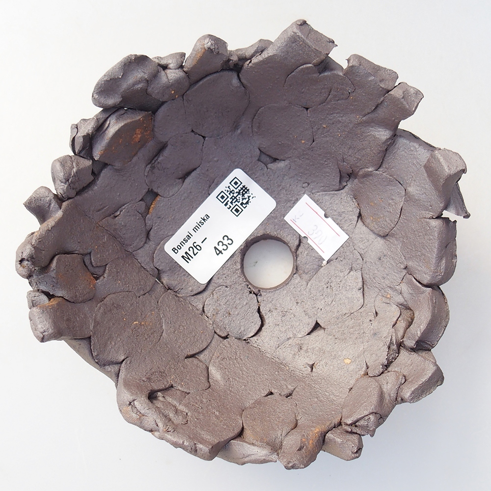 Muszla ceramiczna 14,5 x 13,5 x 6 cm, kolor metaliczny