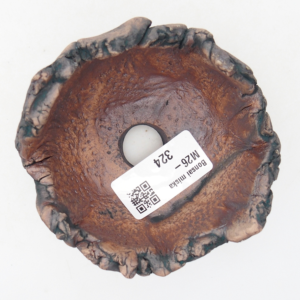 Ceramiczna muszla 9 x 8,5 x 6 cm, kolor zielony