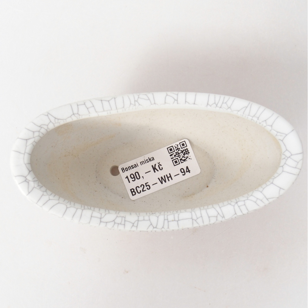 Ceramiczna miska do bonsai 12,5 x 6,5 x 5,5 cm, kolor raku