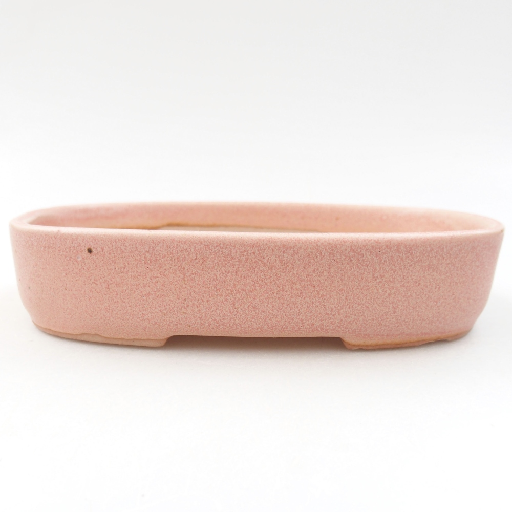 Ceramiczna miska bonsai 16 x 11 x 3,5 cm, kolor różowy
