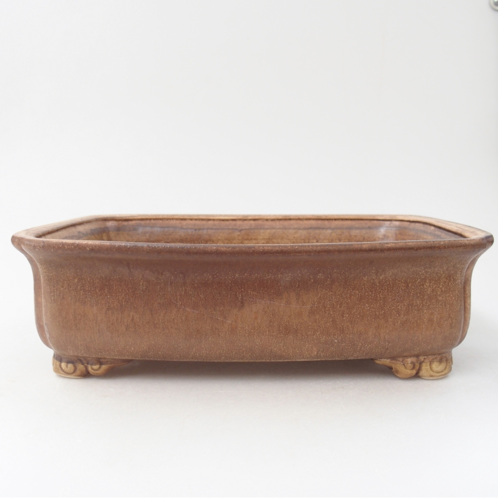 Ceramiczna miska na bonsai 25 x 20 x 7 cm, różowa