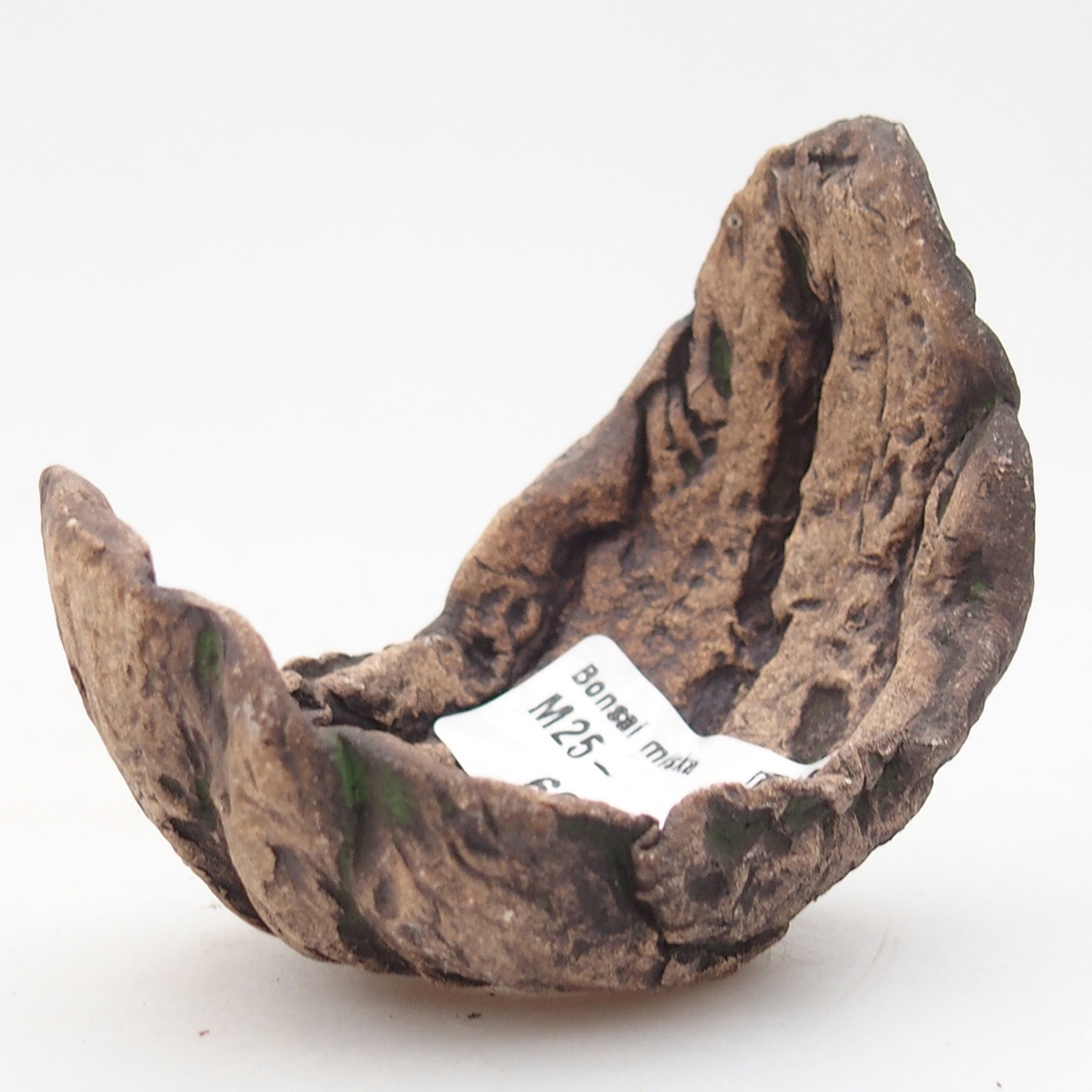 Ceramiczna skorupa 8 x 5,5 x 7 cm, kolor zielony