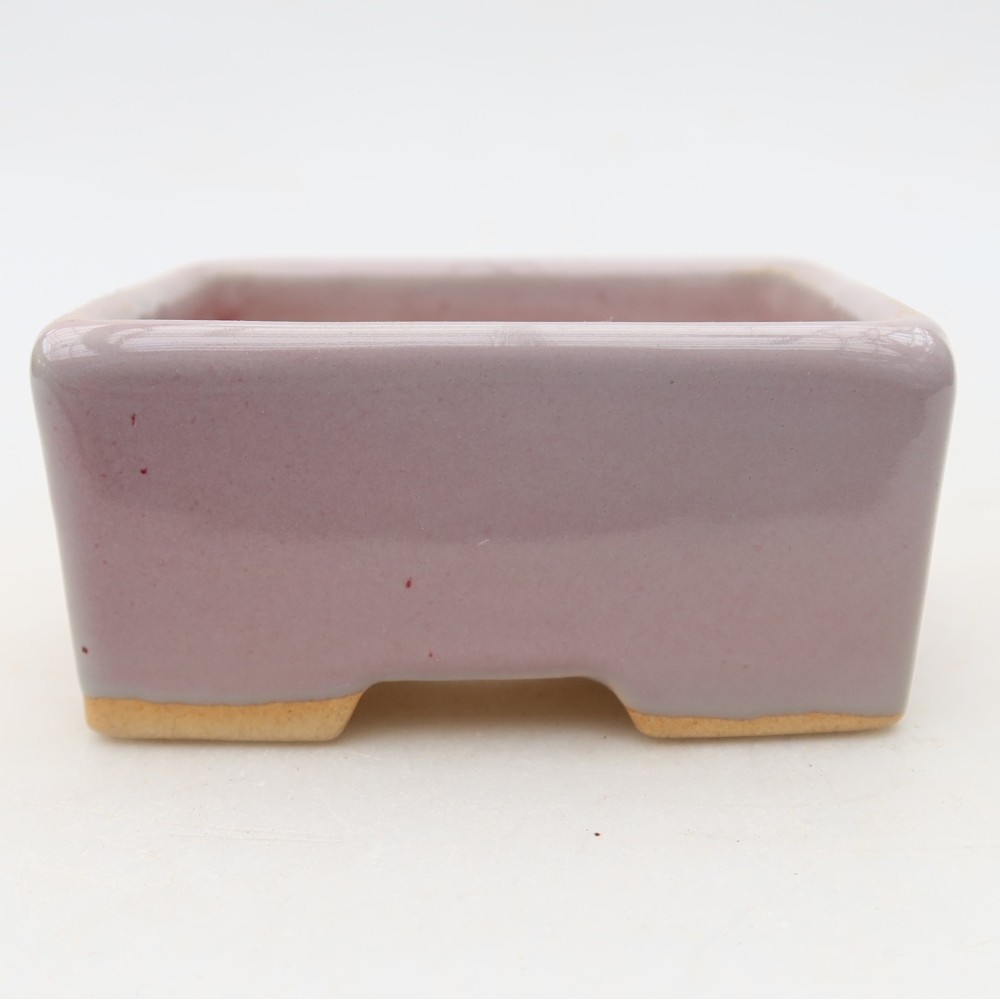 Ceramiczna miseczka do bonsai 8,5 x 7 x 4 cm, kolor fioletowy