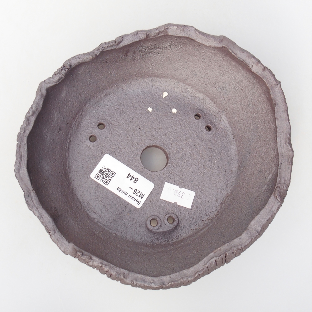 Ceramiczna miska na bonsai 17 x 16 x 6 cm, kolor metaliczny