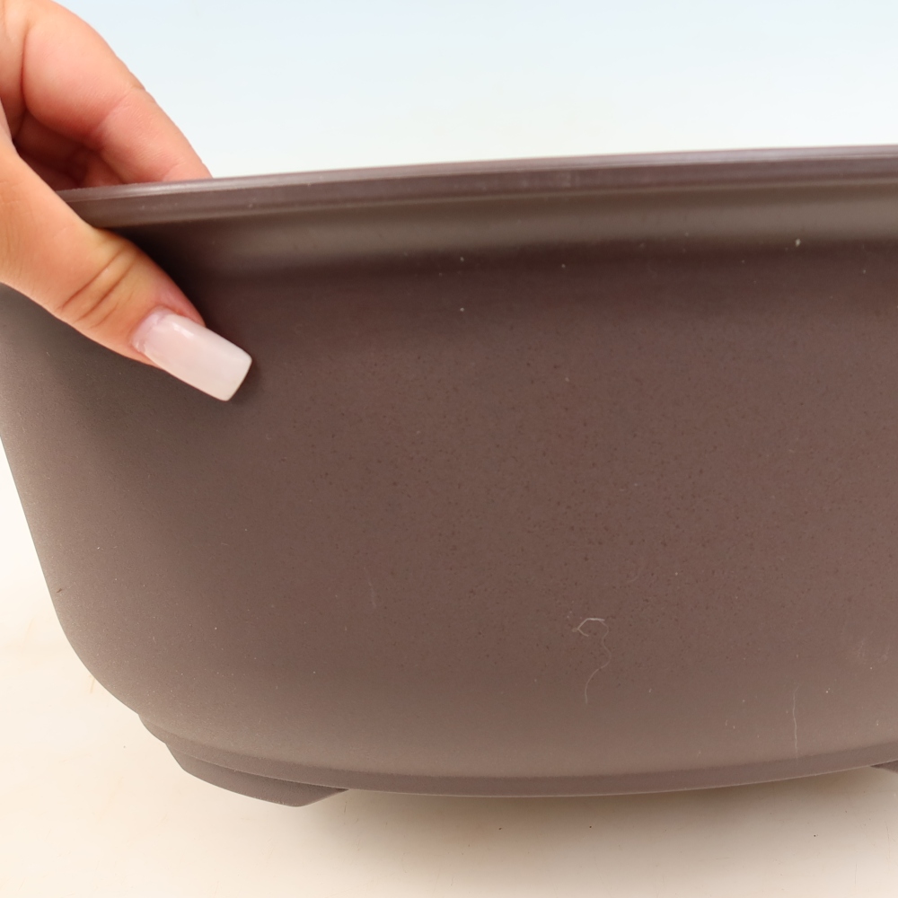 Plastikowa miska do bonsai MP-30, brązowa – 39 x 30 x 14,5 cm