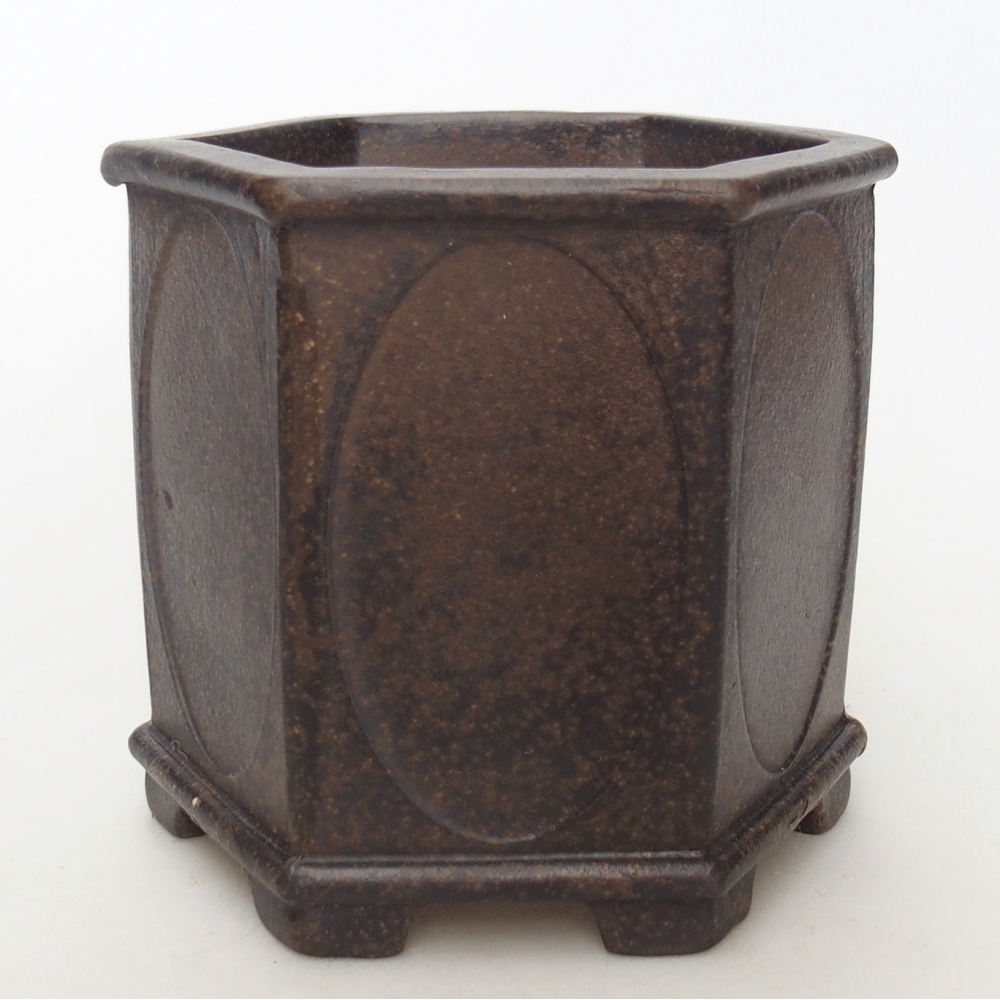 Miska 10 x 9 x 9,5 cm brązowa ochra