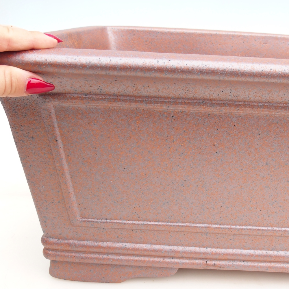 Ceramiczna misa bonsai 52 x 37 x 20 cm, kolor metaliczny - WYŁĄCZNIE ODBIÓR OSOBISTY lub transport paletowy