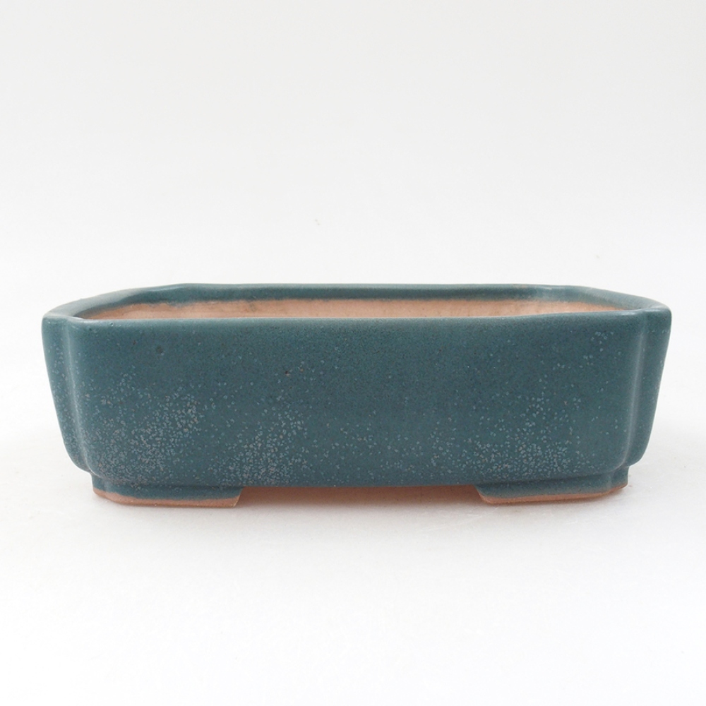 Ceramiczna miska bonsai 15 x 12 x 4 cm, kolor niebieski
