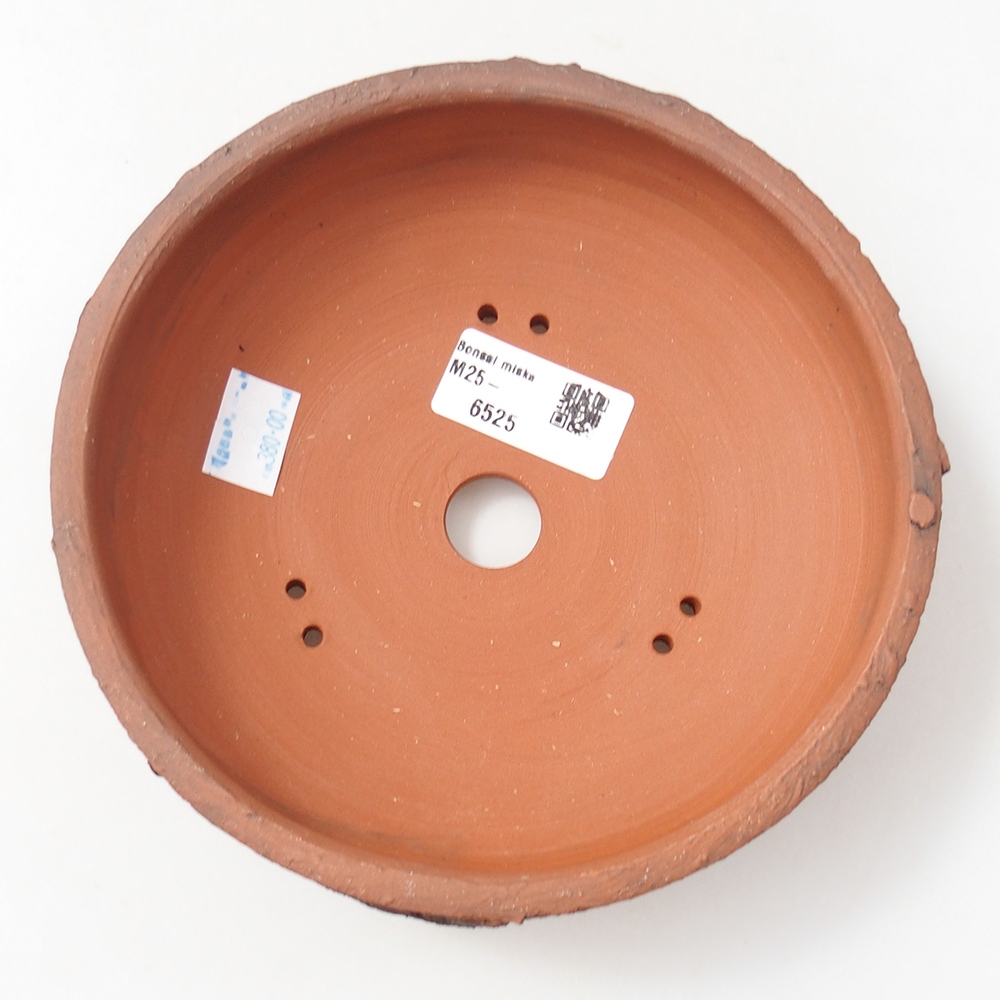 Ceramiczna miska do bonsai 16,5 x 16,5 x 5 cm, brązowa
