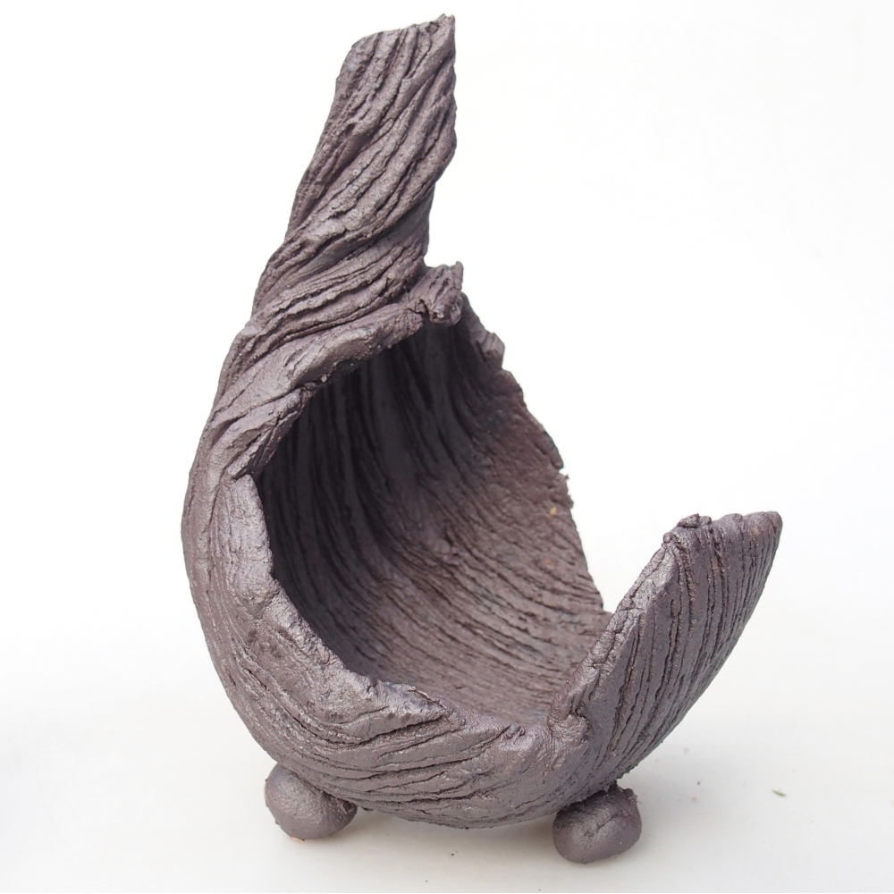 Muszla ceramiczna 8 x 9 x 12,5 cm, kolor metaliczny