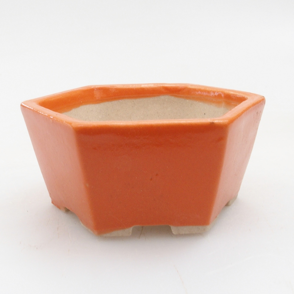 Mini miska bonsai 6 x 5 x 2,5 cm, kolor pomarańczowy