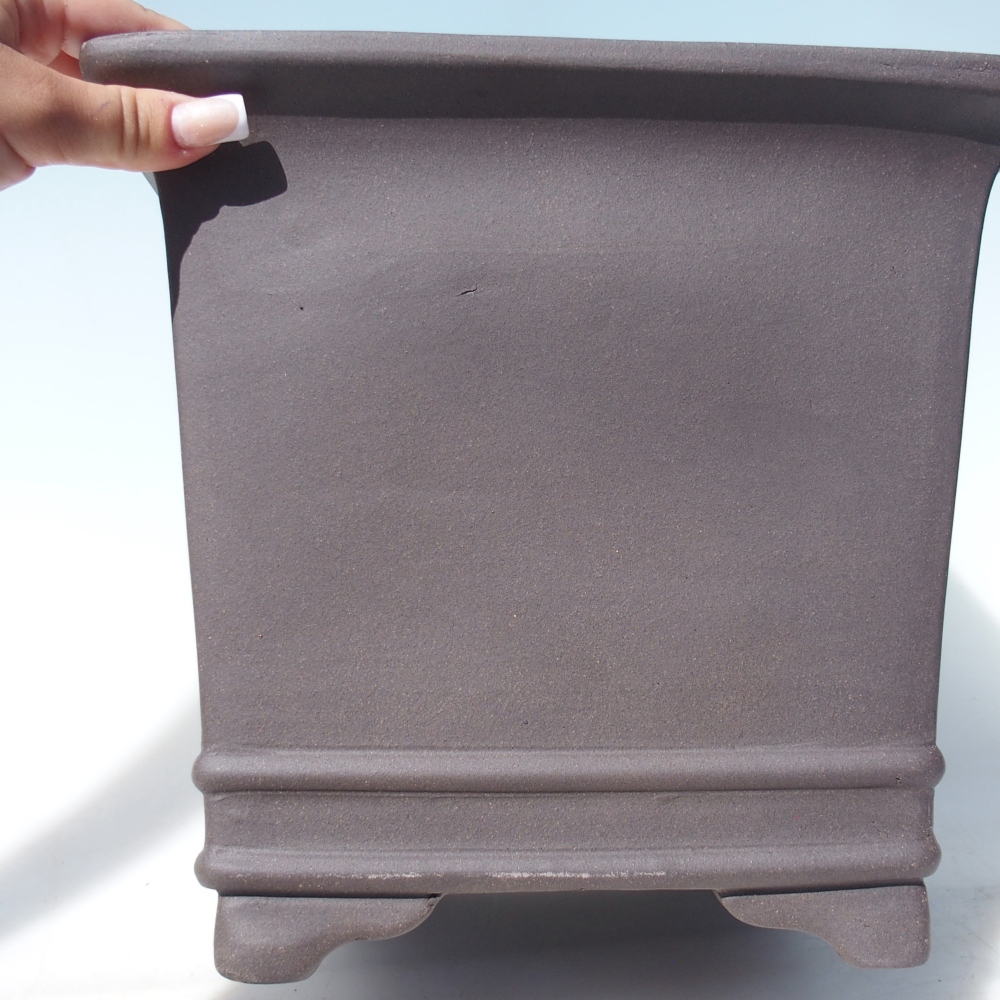 Miska 27 x 27 x 24,5 cm brązowa