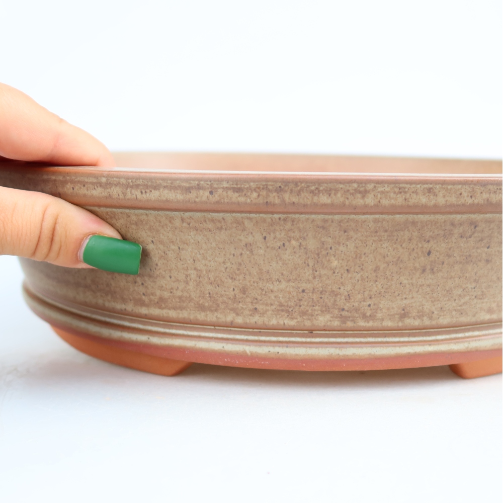 Ceramiczna miska  30,5 x 30,5 x 7 cm, kolor brązowy