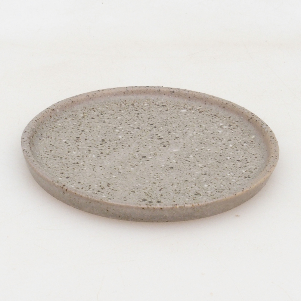 Miska bonsai okrągła D6-M - 11 x 11 x 1 cm - beżowa